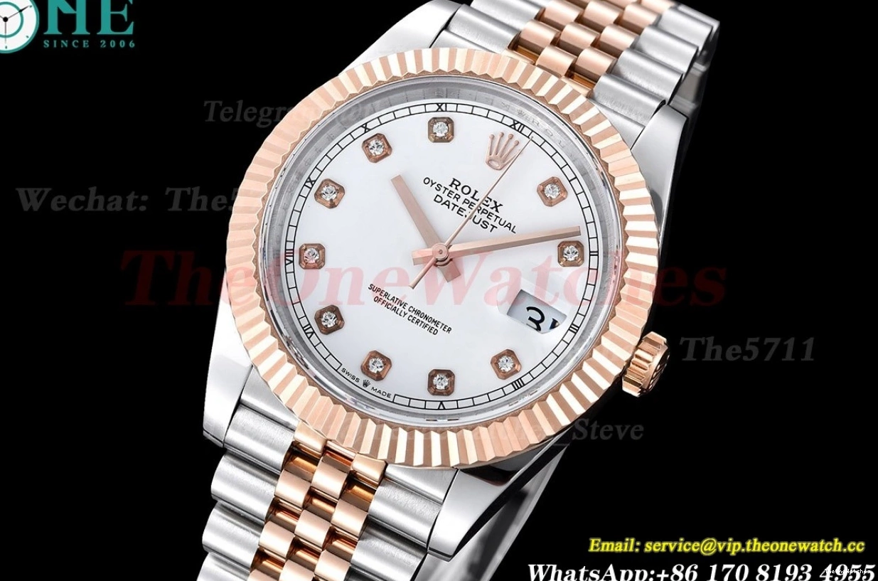 GMF SS Dia 36mm 126231 RG Datejust White A2824 0302